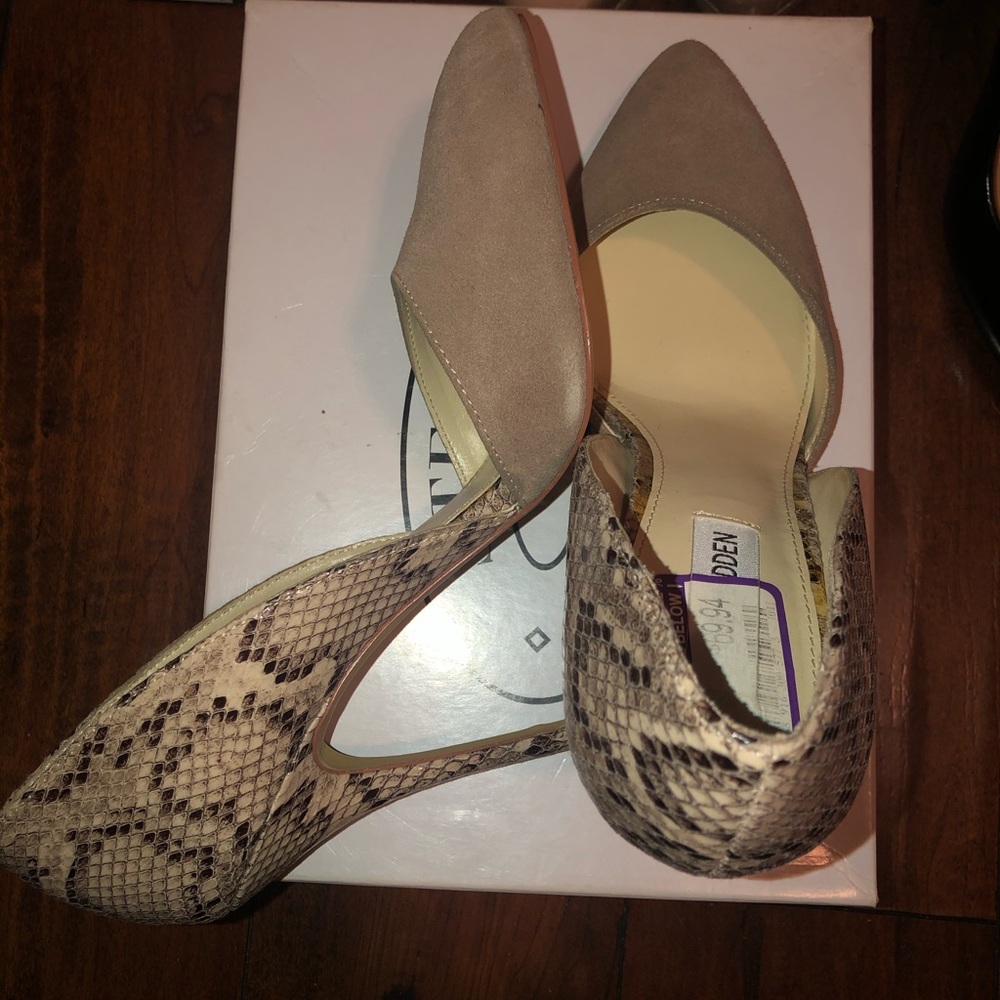 Steve Madden Pumps - snake skin and suede - Picture 1 of 3
